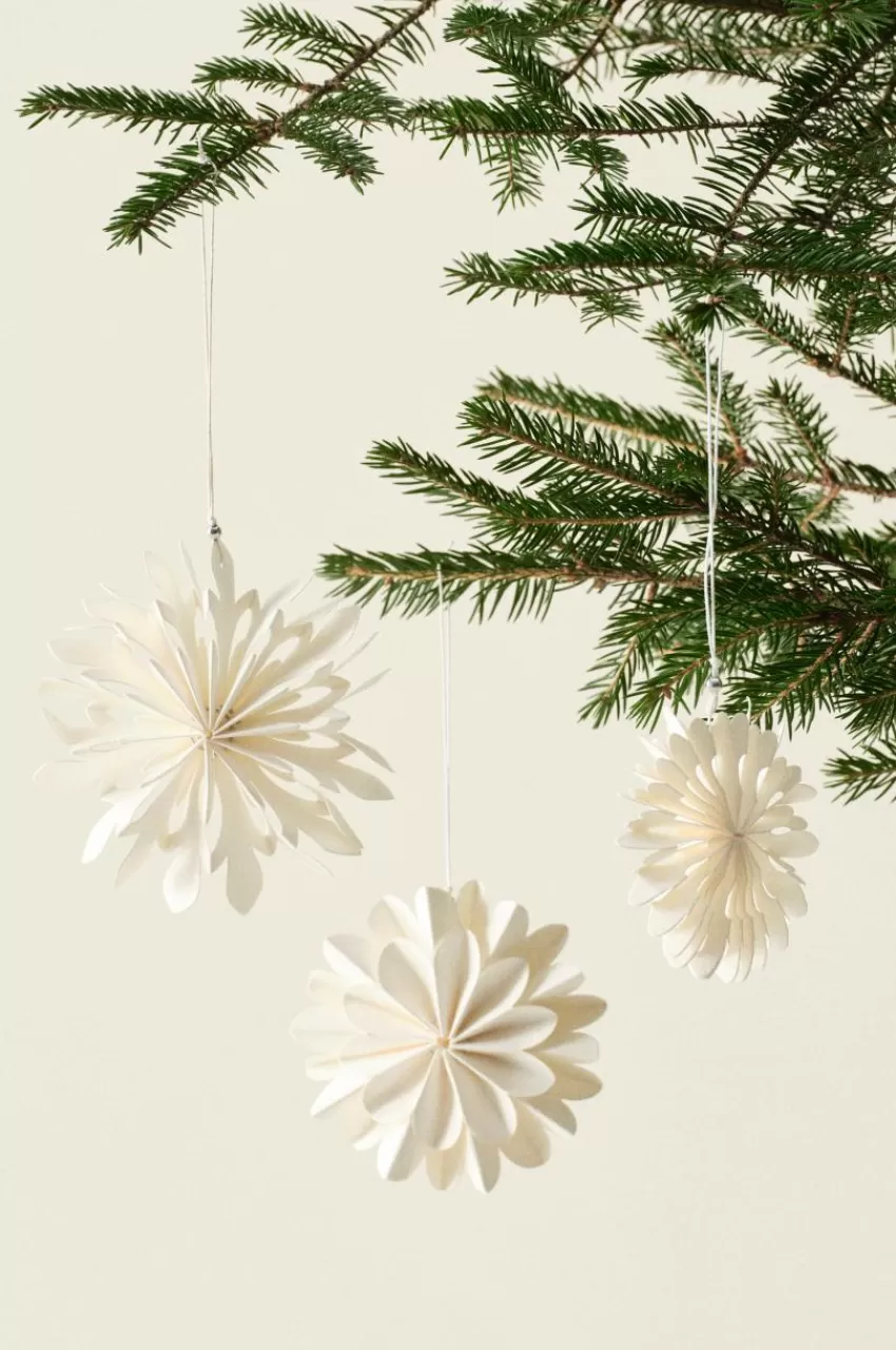 Juldekoration*Jotex BLOSSOM Dekorationshänge 3-pack Naturvit