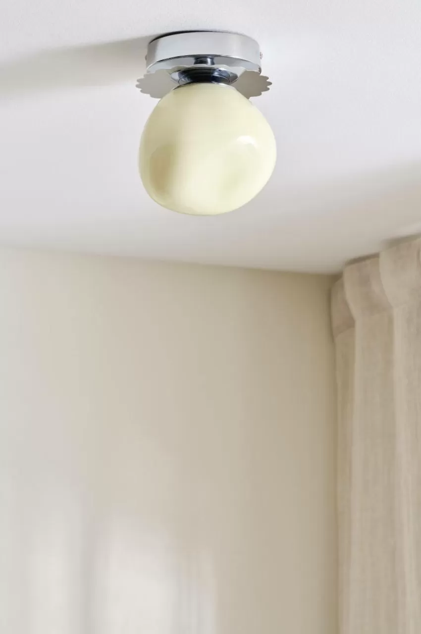 Taklampor*Jotex BON Taklampa Krom/beige