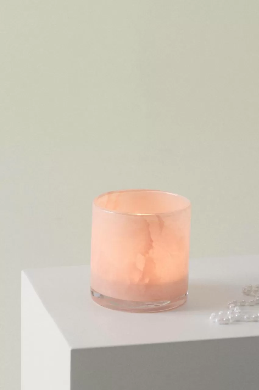Ljuslyktor*Jotex BOSSY Ljuslykta - Höjd 12 Cm Ljus persika