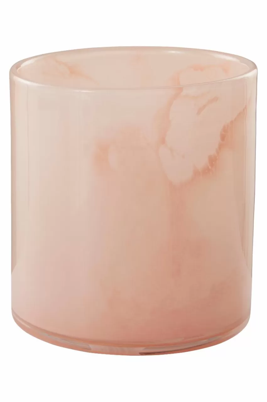 Ljuslyktor*Jotex BOSSY Ljuslykta - Höjd 16 Cm Ljus persika