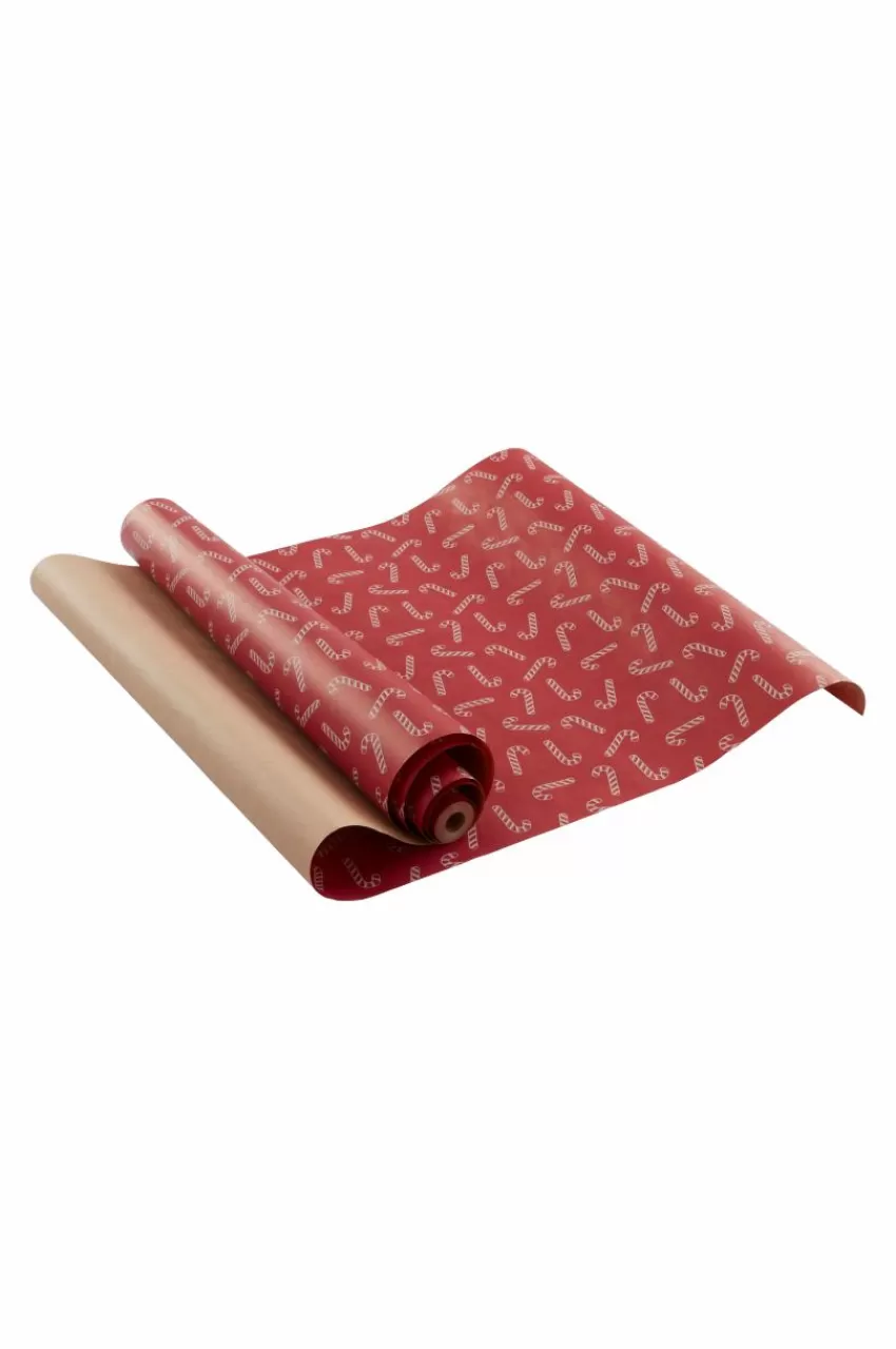 Presentpapper & Snöre | Juldekoration*Jotex CANDY CANES Presentpapper Röd/vit