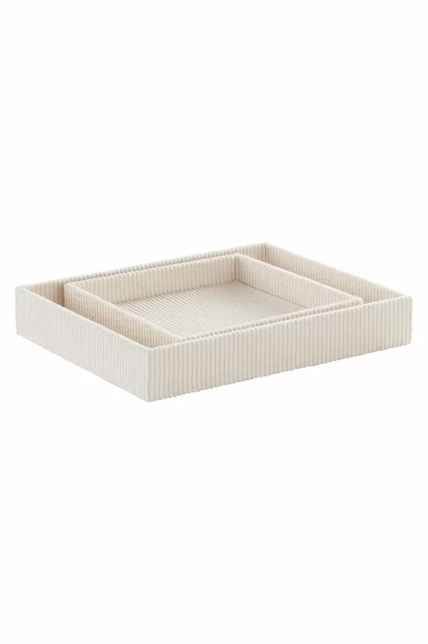 Prydnadssaker*Jotex CORY Bricka 2-pack Naturvit