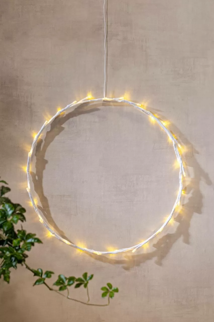Julbelysning*Jotex CRISPY LED Krans 35 Cm Vit