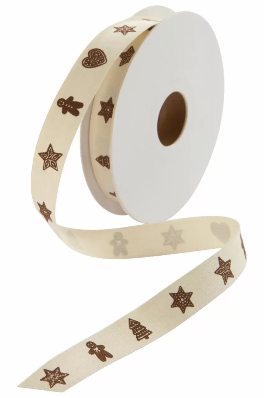 Presentpapper & Snöre*Jotex GINGERBREAD Band Beige