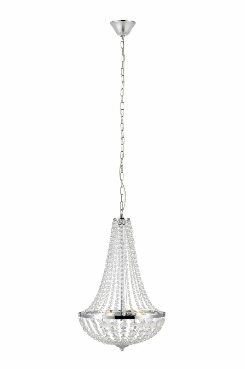 Kristallkronor & Takkronor*Jotex GRÄNSÖ Kristallkrona Krom/transparent