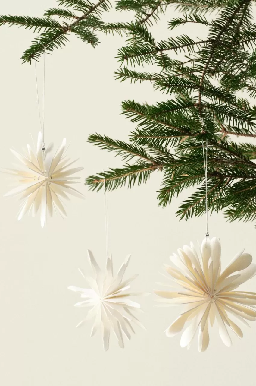 Juldekoration*Jotex IRIS Dekorationshänge 3-pack Naturvit