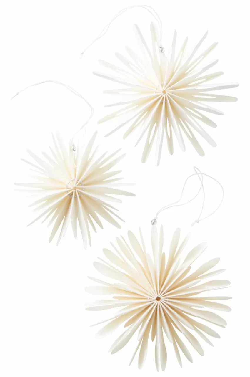 Juldekoration*Jotex IRIS Dekorationshänge 3-pack Naturvit