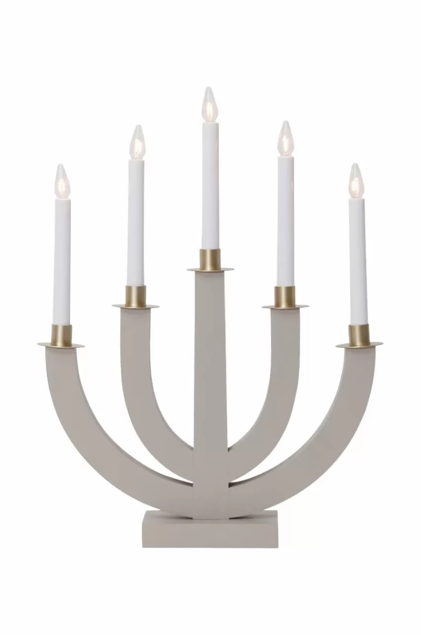 Julbelysning*Jotex Ljusstake Eli Beige