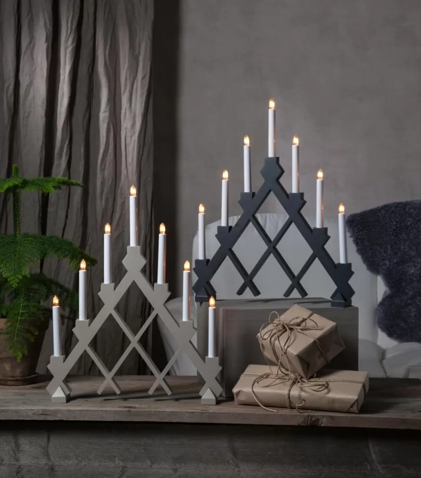 Julbelysning*Jotex Ljusstake Rut Beige
