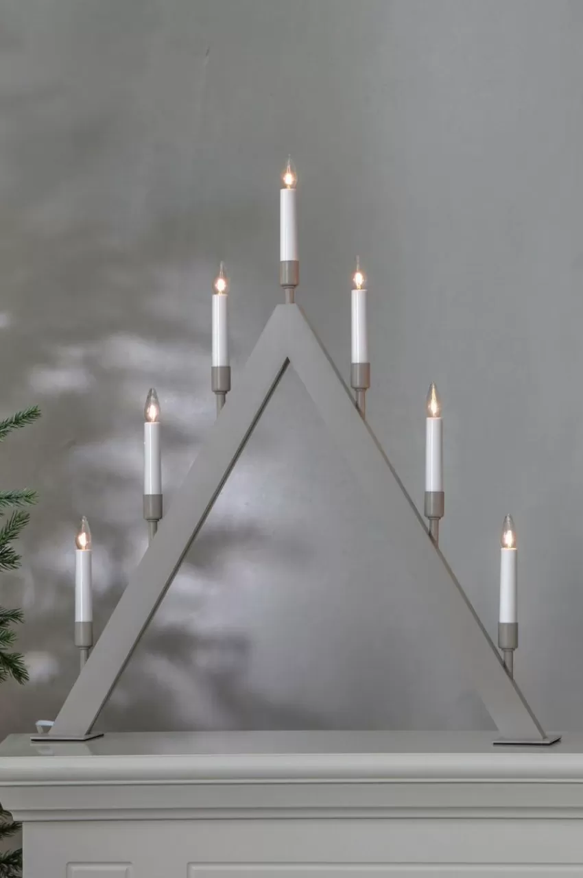 Julbelysning*Jotex Ljusstake Vind Höjd 63 Cm Beige
