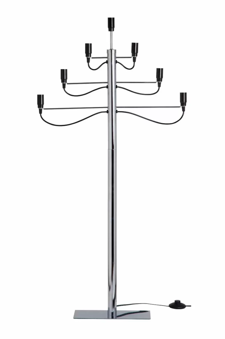 Julbelysning*Jotex MILANO Elljusstake - Golv Krom