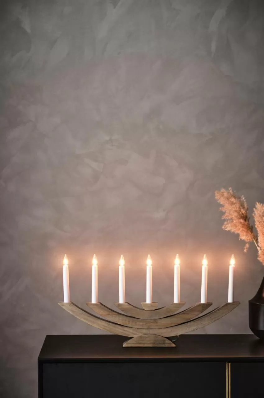 Julbelysning*Jotex NAVIDA Elljusstake Brunbetsad