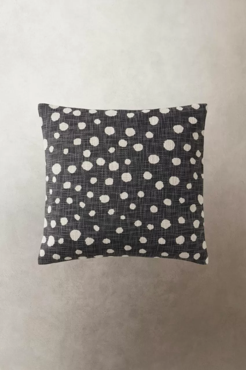 Prydnadskuddar & Fodral*Jotex OTILIA Kuddfodral 50x50 Cm Mörkgrå/naturvit