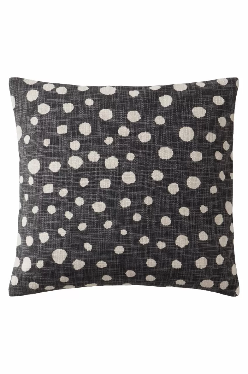 Prydnadskuddar & Fodral*Jotex OTILIA Kuddfodral 50x50 Cm Mörkgrå/naturvit