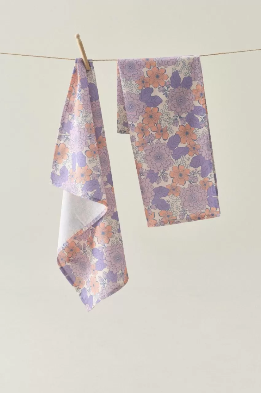 Kökshanddukar*Jotex PEONY Kökshandduk 2-pack Lila pioner