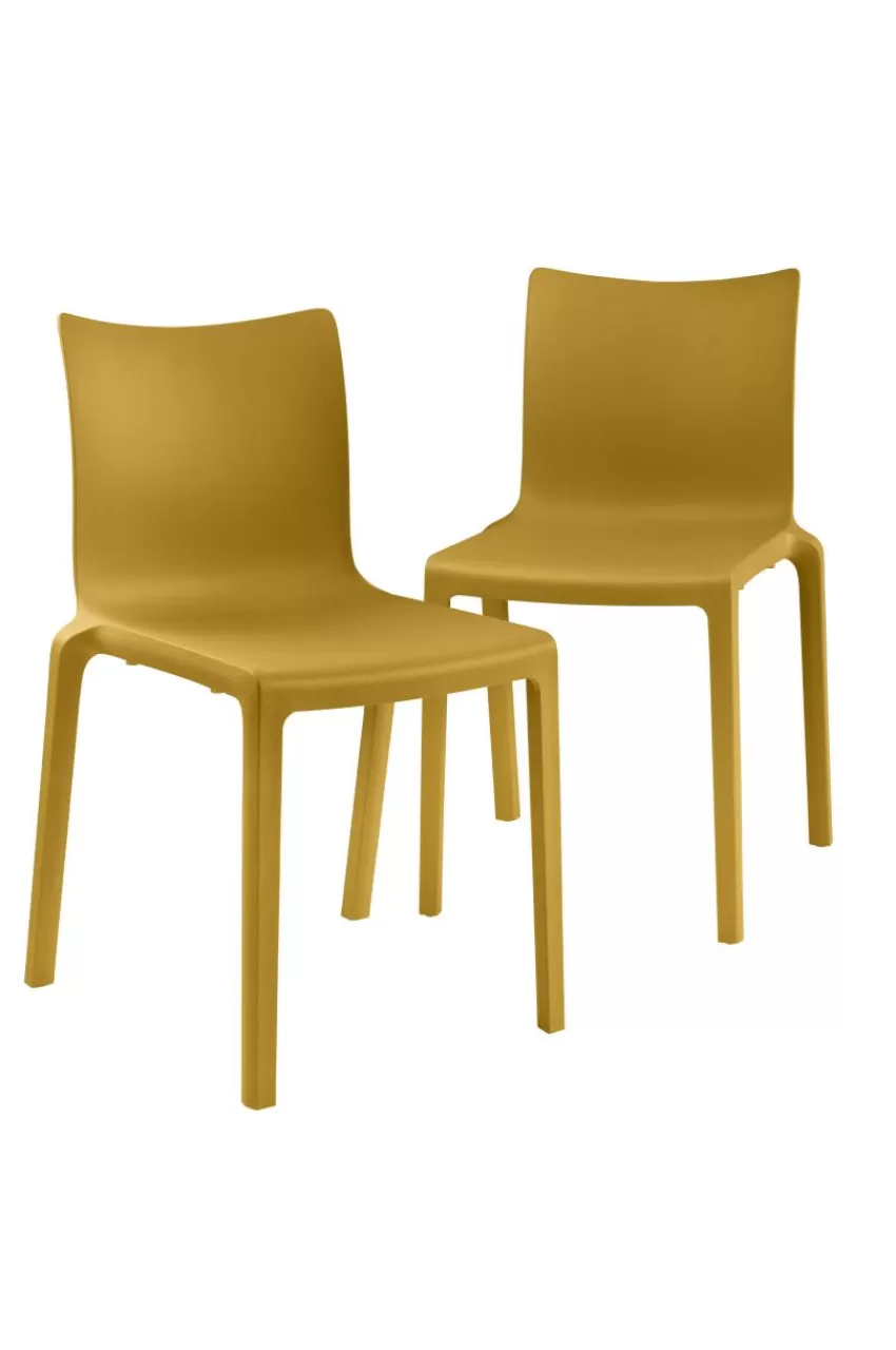 Stolar*Jotex REVINGE Stol 2-pack Senapsgul