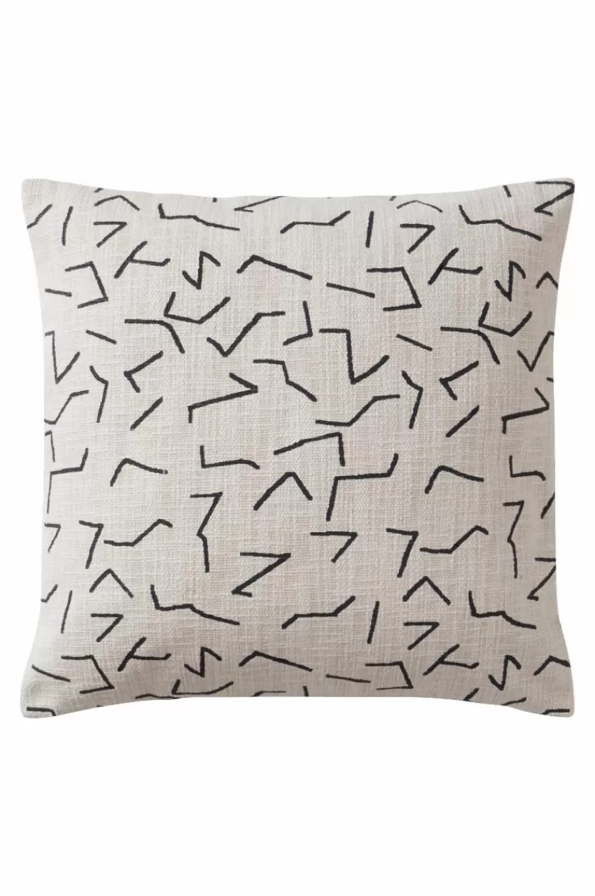 Prydnadskuddar & Fodral*Jotex ROYA Kuddfodral 50x50 Cm Naturvit/svart