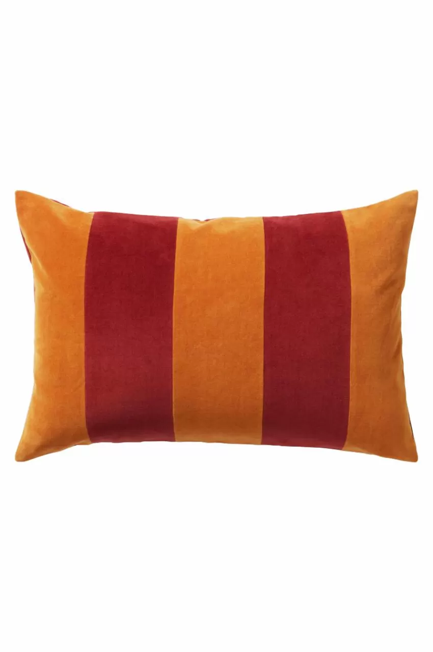 Prydnadskuddar & Fodral*Jotex RUTH STRIPE Kuddfodral 60x40 Cm Brun/röd