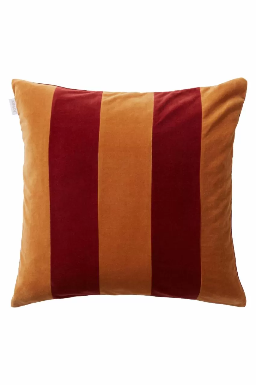 Prydnadskuddar & Fodral*Jotex RUTH STRIPE Kuddfodral 50x50 Cm Brun/röd