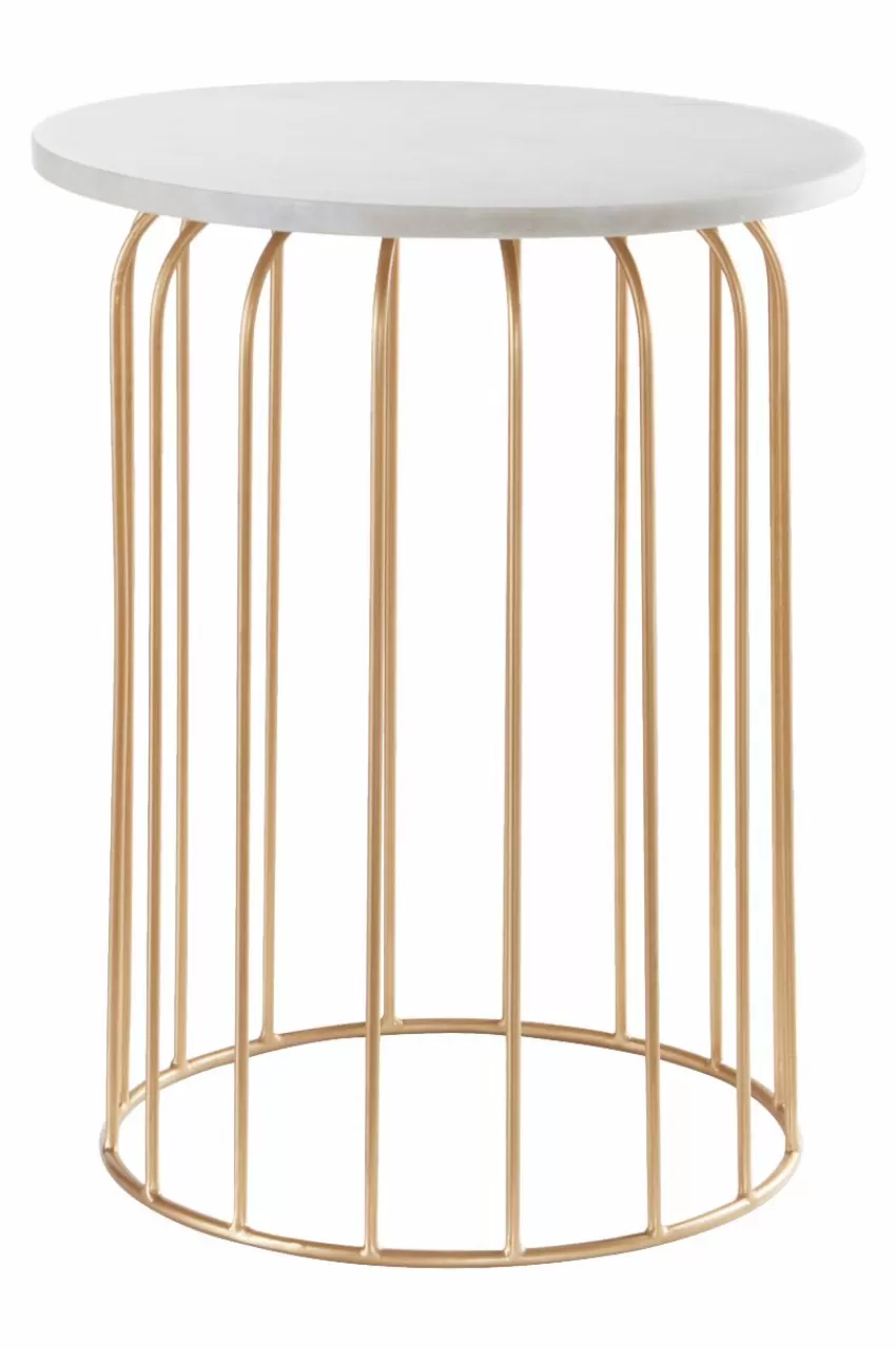 Bord*Jotex SEABROOK Sidobord ø 40 Cm Vit