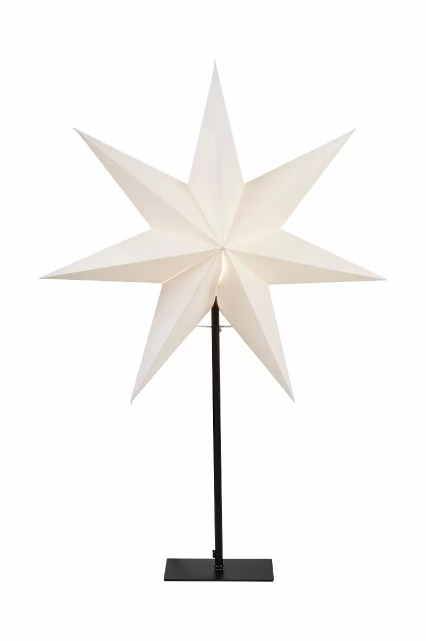 Julbelysning*Jotex Stjärna På Fot Frozen 80cm Vit