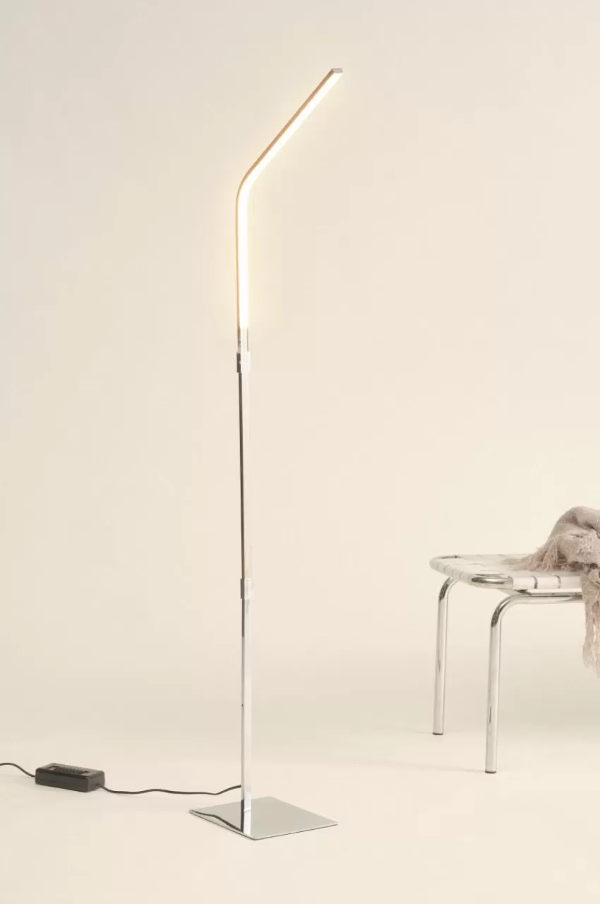 Golvlampor*Jotex STRAW Golvlampa Krom
