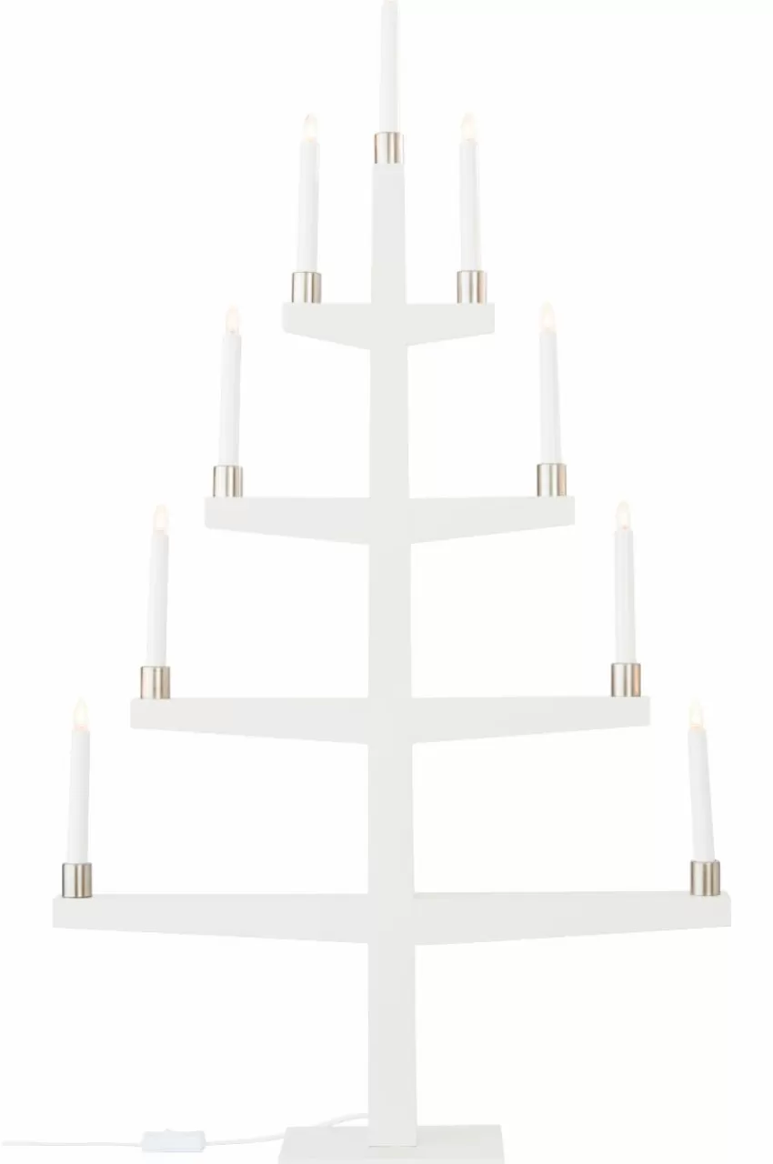Julbelysning*Jotex TALL Elljusstake Vit