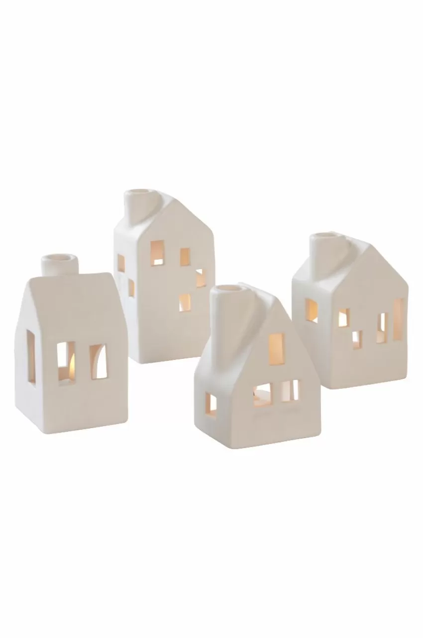 Ljuslyktor*Jotex VILLAGE Ljuslykta 4-pack Vit