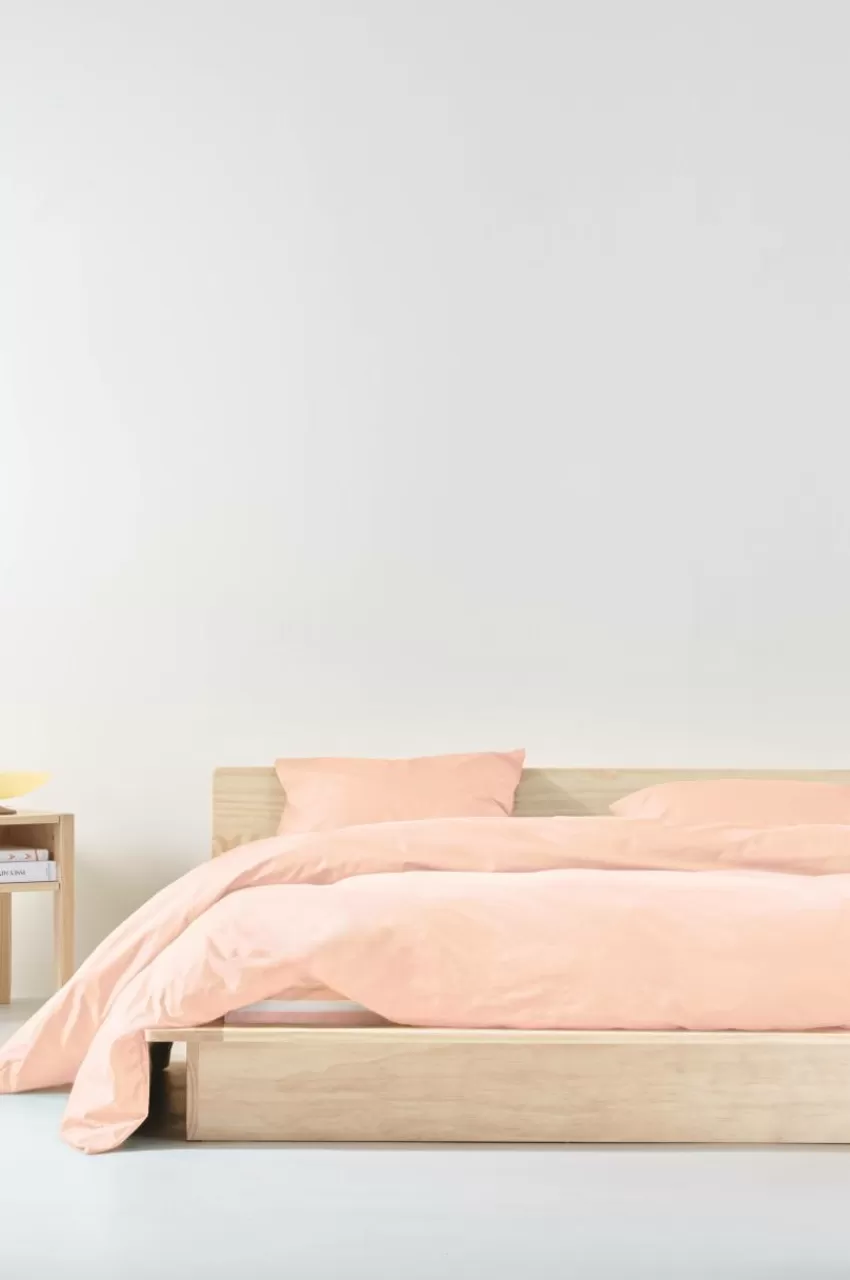 Påslakanset*Jotex ZACK PERCALE Påslakanset Dubbelsäng Ekologisk Blek persika