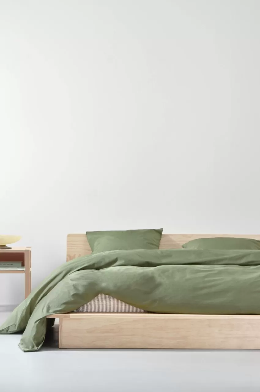 Påslakanset*Jotex ZACK PERCALE Påslakanset Dubbelsäng Ekologisk Khaki