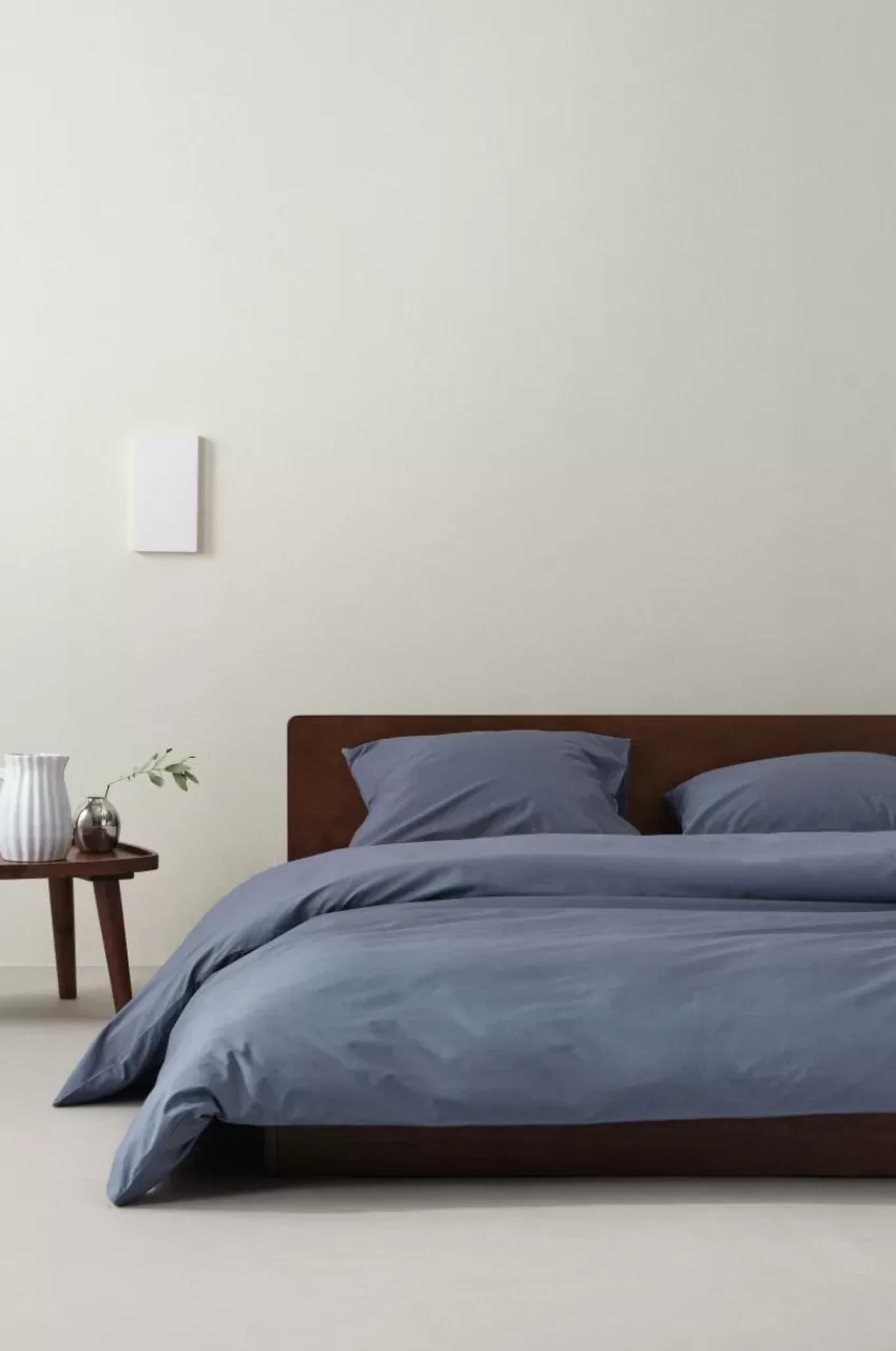 Påslakanset*Jotex ZACK PERCALE Påslakanset Dubbelsäng Ekologisk Åskblå