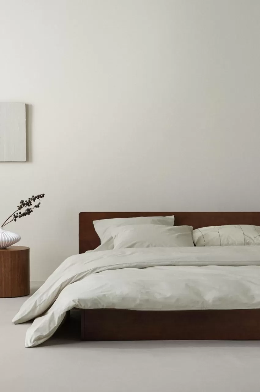 Påslakanset*Jotex ZACK PERCALE Påslakanset Dubbelsäng Ekologisk Ljusbeige