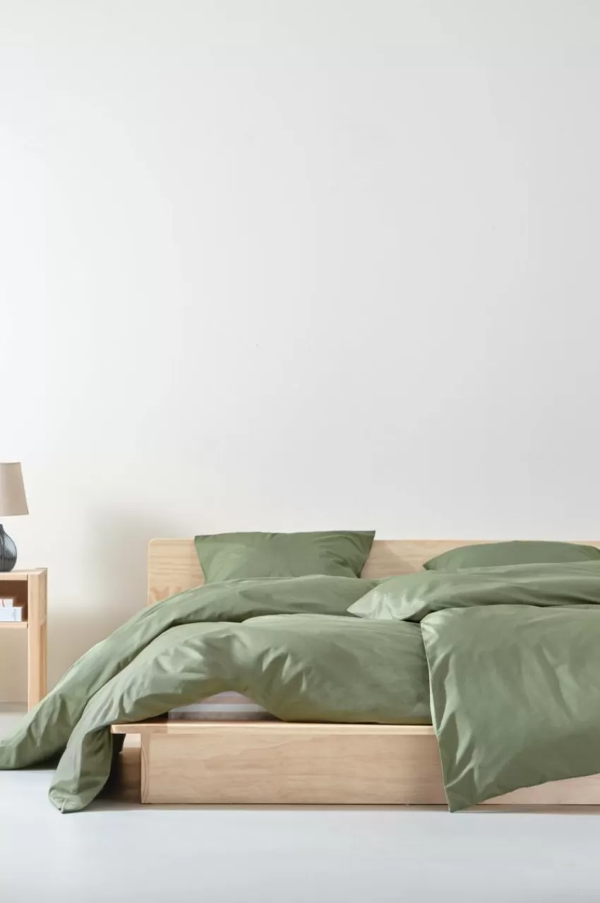 Påslakanset*Jotex ZACK PERCALE Påslakanset Enkelsäng - Ekologisk Khaki
