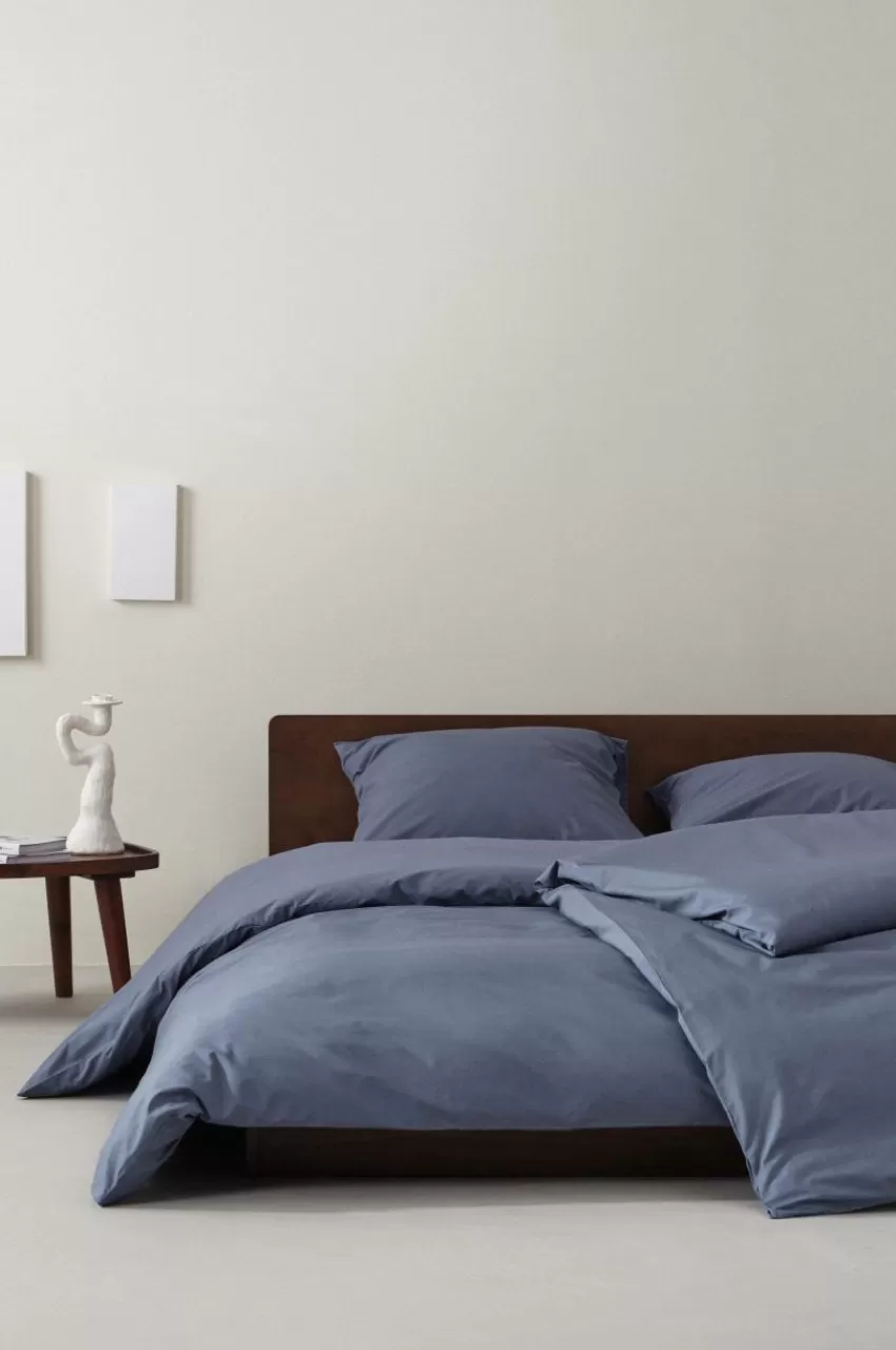 Påslakanset*Jotex ZACK PERCALE Påslakanset Enkelsäng - Ekologisk Åskblå