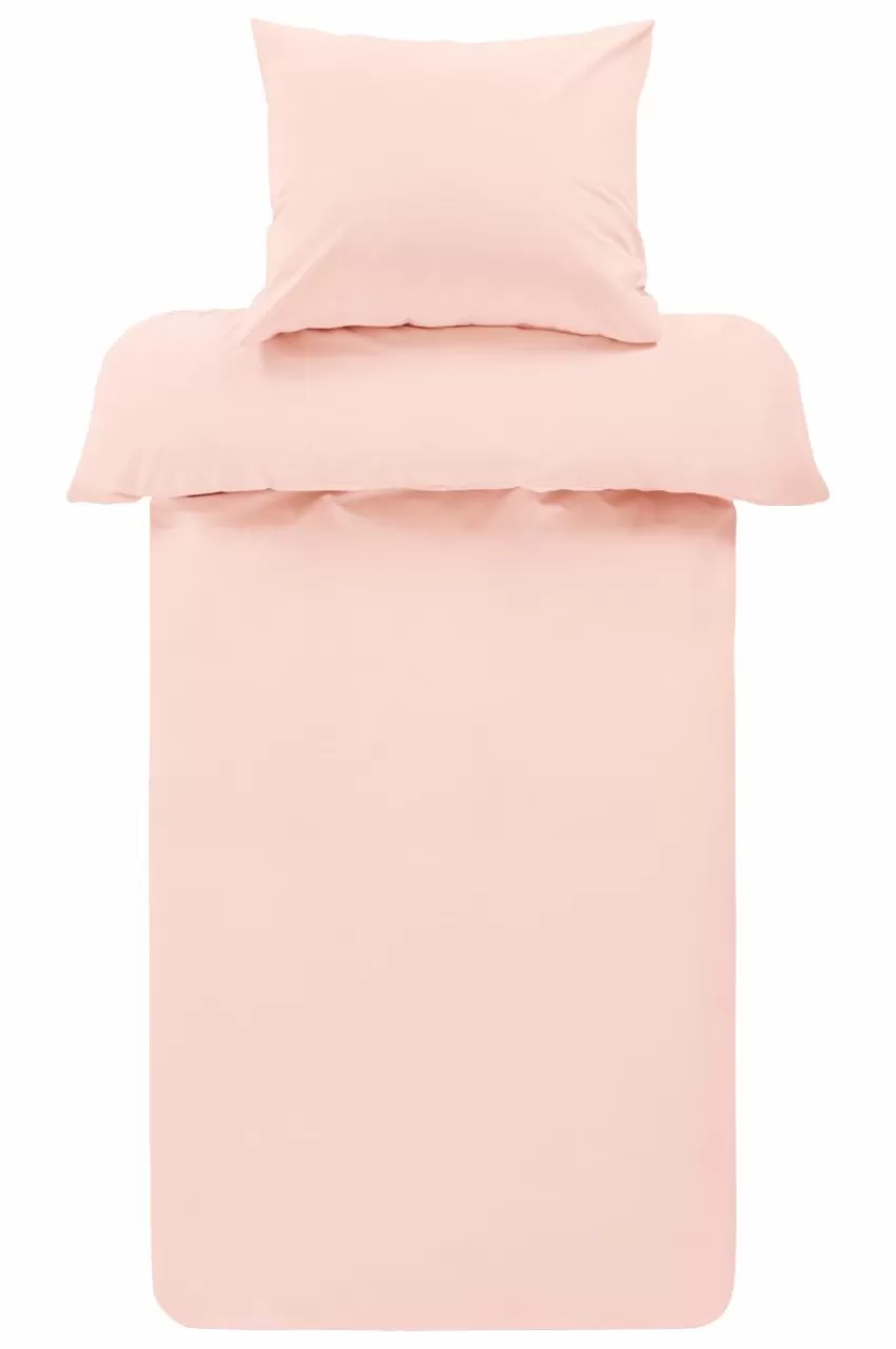 Påslakanset*Jotex ZACK PERCALE Påslakanset Enkelsäng - Ekologisk Blek persika