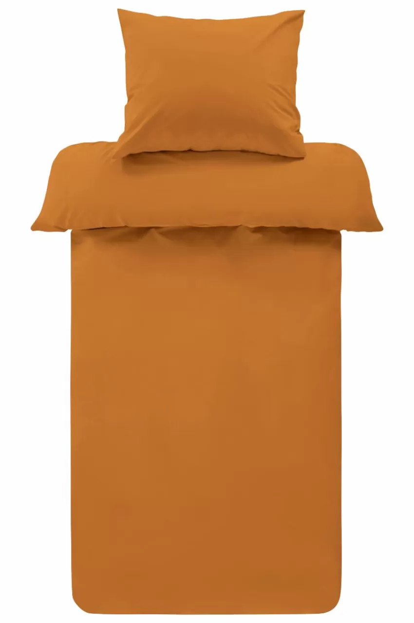 Påslakanset*Jotex ZACK PERCALE Påslakanset Enkelsäng - Ekologisk Curry