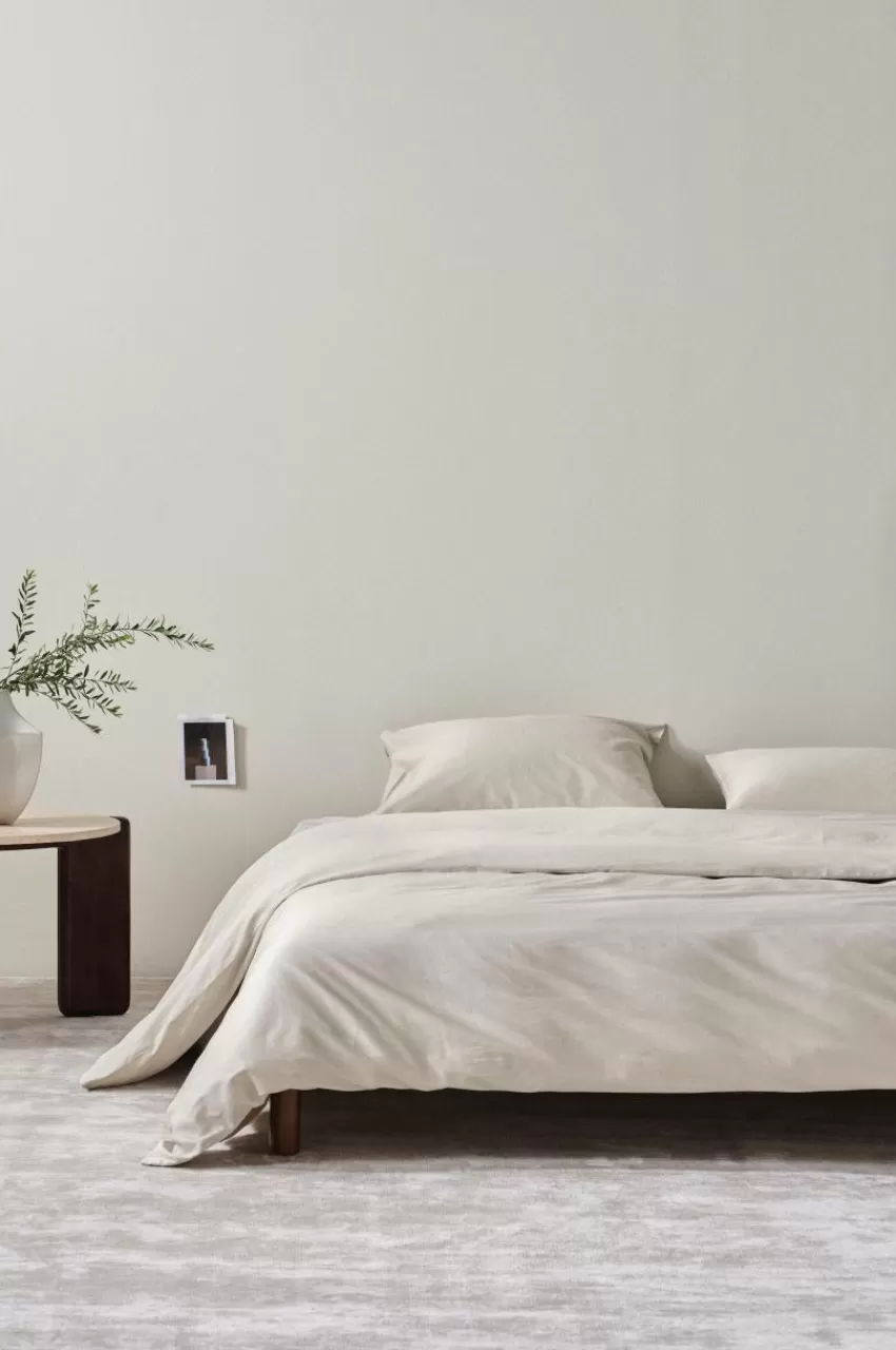 Påslakanset*Jotex ZACK SATIN Påslakanset Dubbelsäng Ekologisk Beige