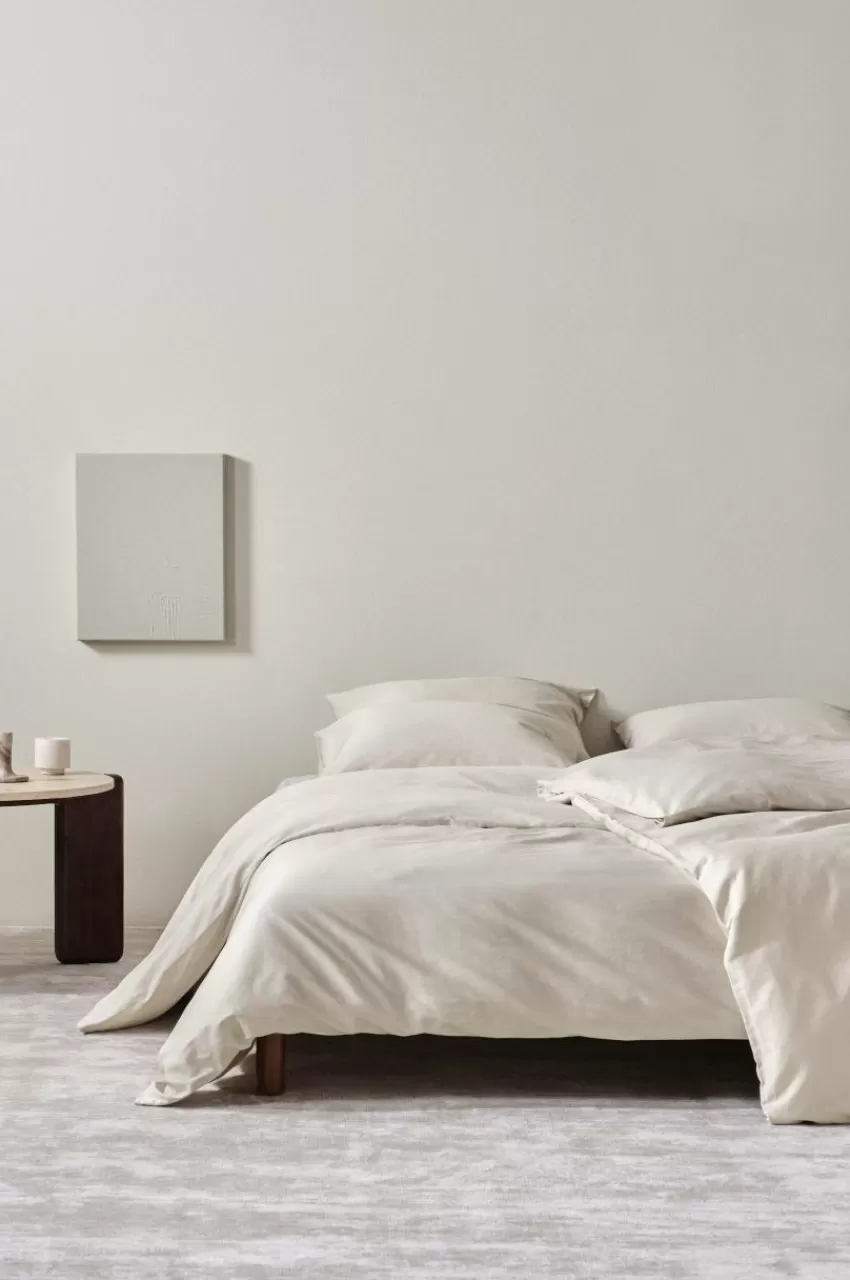 Påslakanset*Jotex ZACK SATIN Påslakanset Enkelsäng - Ekologisk Beige