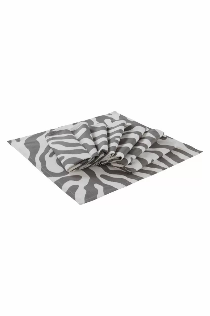 Servetter*Jotex ZOE Servett 8-pack Grå/vit