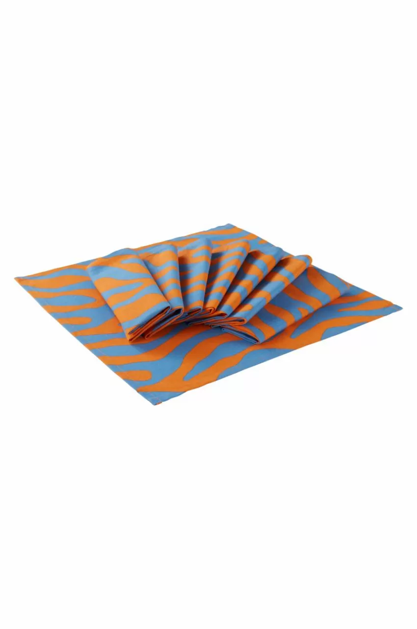 Servetter*Jotex ZOE Servett 8-pack Orange/blå